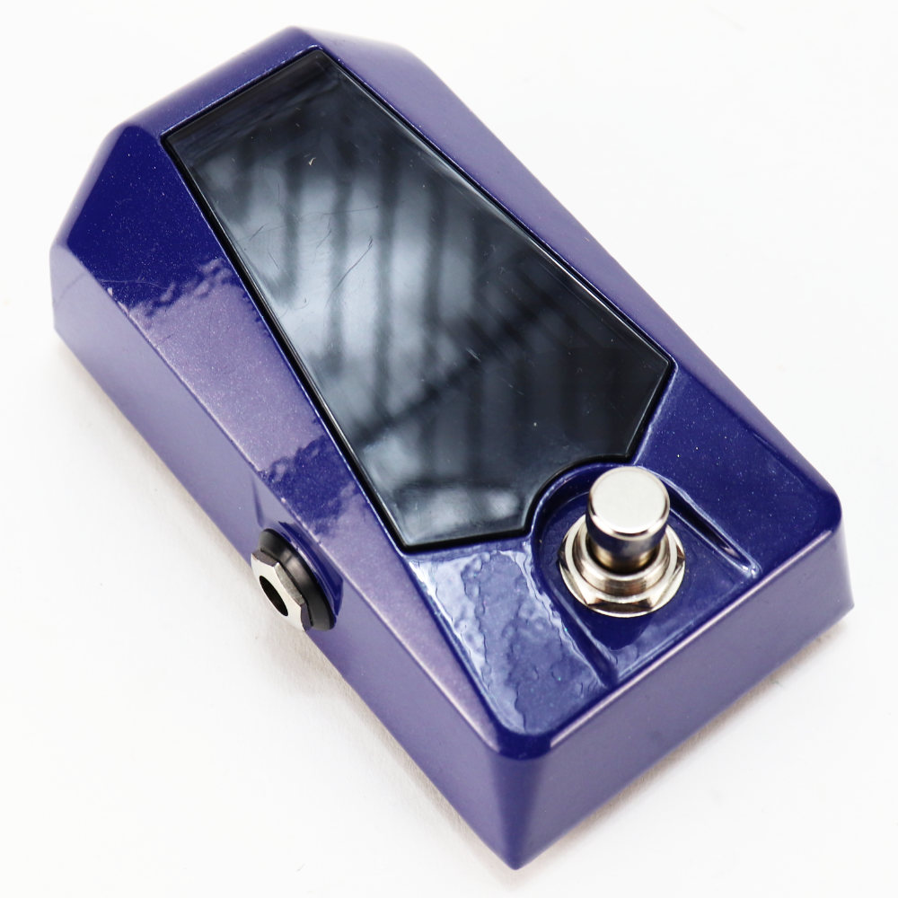 【中古】 ペダルチューナー KORG Pitchblack Advance PB-AD スパークルブルー 本体画像 斜め 2