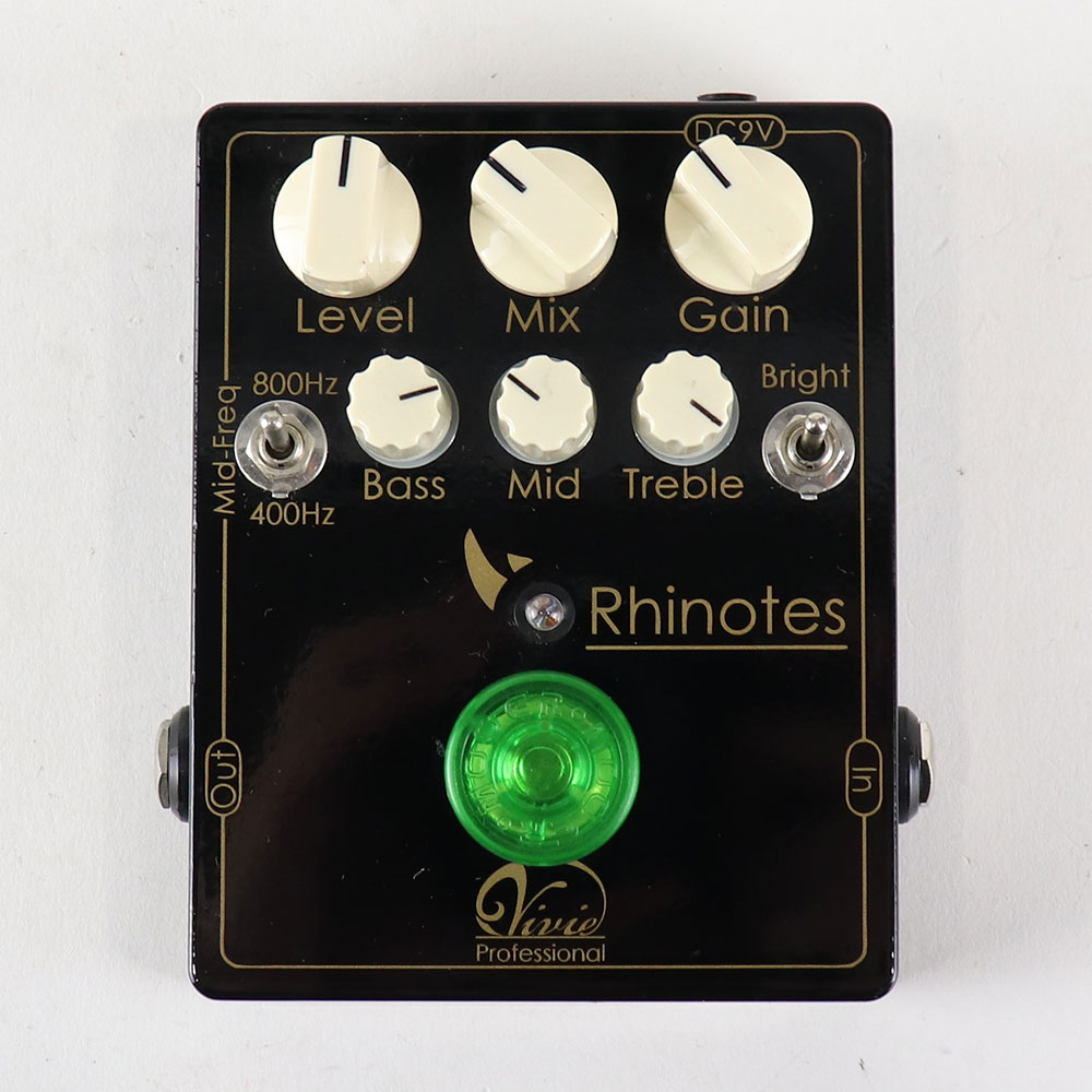 【中古】ベース用オーバードライブ Vivie Rhinotes ベースエフェクター 正面