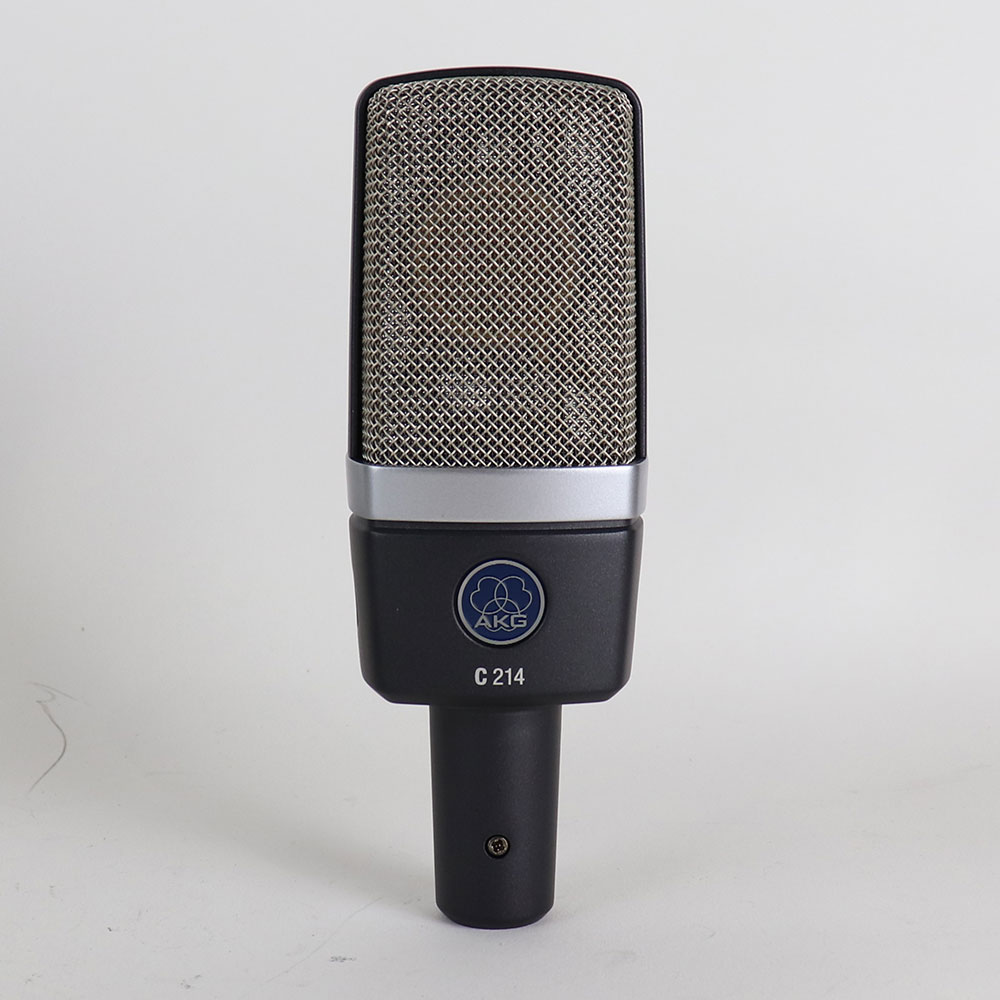 【中古】 マイク AKG C214 コンデンサーマイク 正面