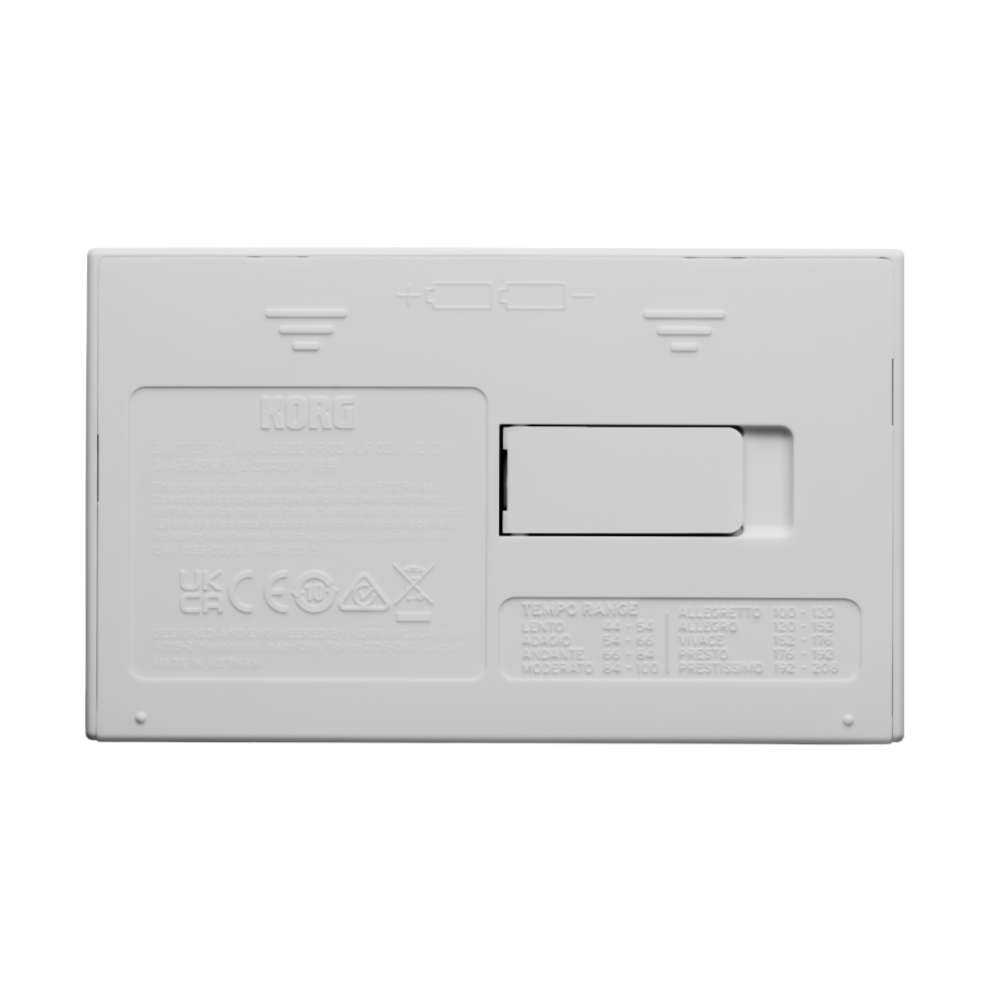 チューナーメトロノーム コルグ KORG TM-1 WH 吹奏楽 管楽器 弦楽器 ブラスバンド オーケストラ チューナー＆メトロノーム リア画像