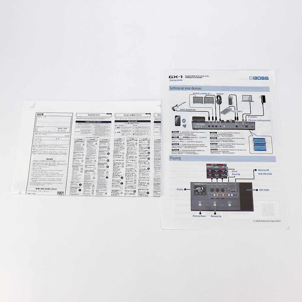 【中古】 BOSS ボス GX-1 マルチエフェクター Guitar Effects Processor (BOSS GT-1 後継機種) 付属品