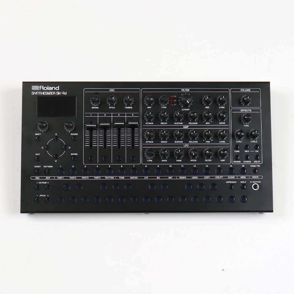 【中古】 ローランド ROLAND SH-4D シンセサイザー音源 デスクトップシンセサイザー 正面
