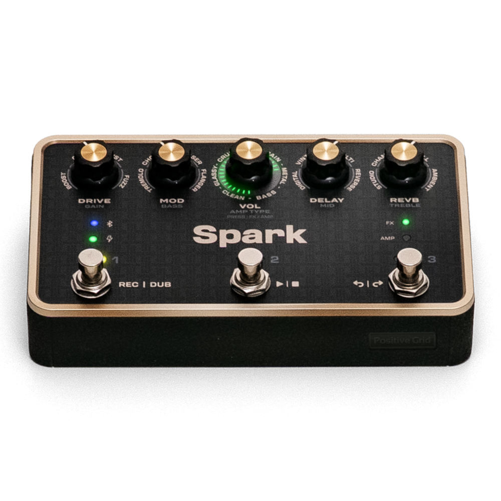 Positive Grid ポジティブグリッド Spark PEDAL アンプリグ エフェクトプロセッサー ルーパー フットペダル フロント画像