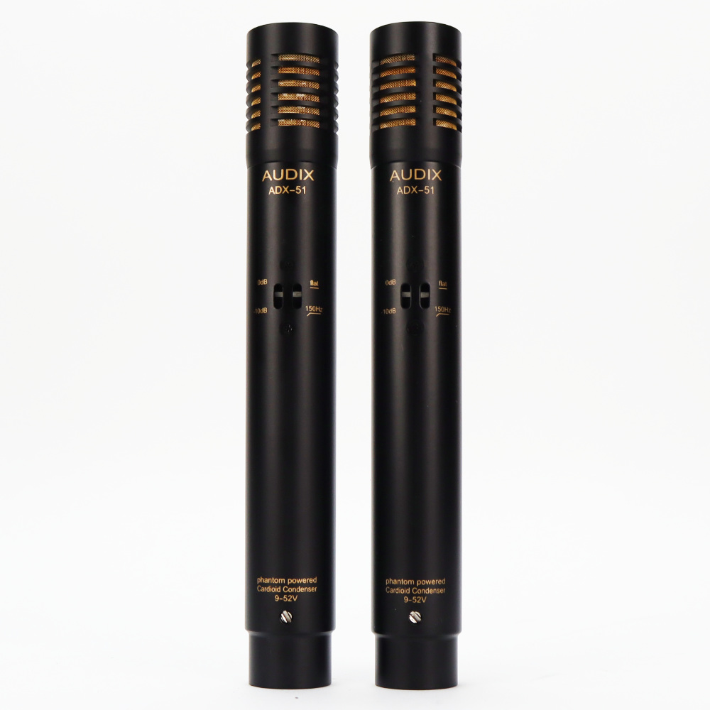 【中古】 AUDIX ADX51 Pair ペア AKG製ケース付き スタジオ用コンデンサーマイク 2本セット 本体画像