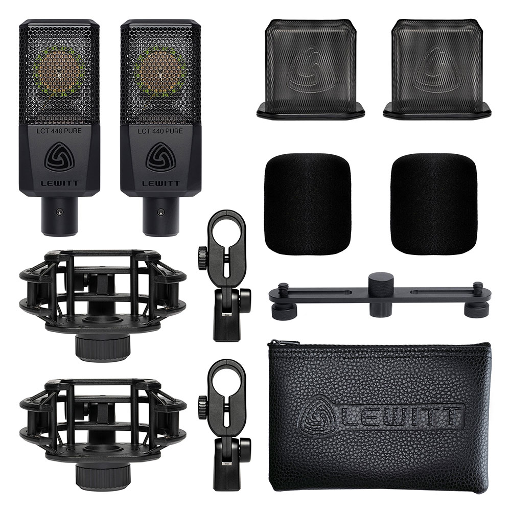 LEWITT ルーイット LCT 440 PURE Stereo Pair 単一指向性 コンデンサーマイク ステレオペア 製品内容