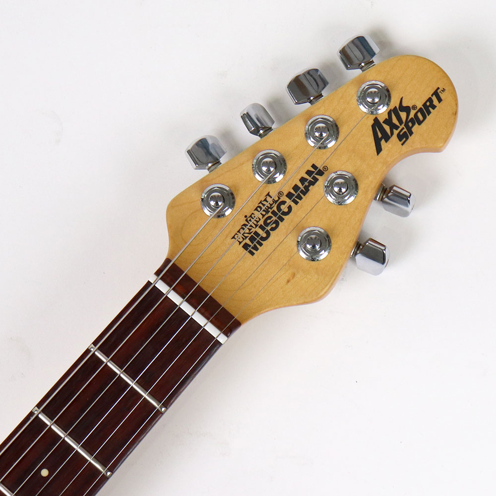【中古】 エレキギター MUSIC MAN AXIS SPORT MM-90 PLATINUM Mod. 1999年製 Made in USA リアピックアップ Dimarzio DP154 DLX PLUSに交換済み ミュージックマン アクシス スポーツ ヘッド