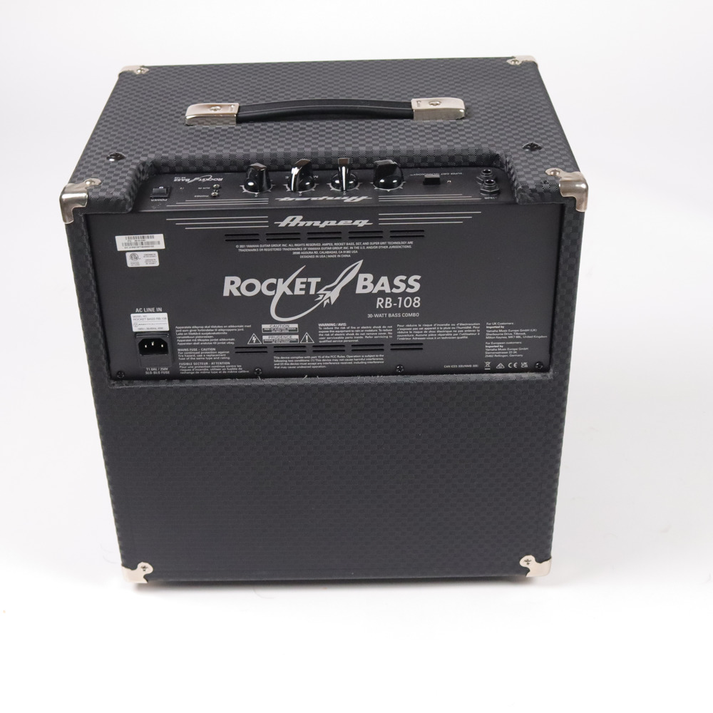 【中古】 Ampeg RB-108 ベースアンプ コンボ Rocket Bass アンペグ ロケットベース 背面