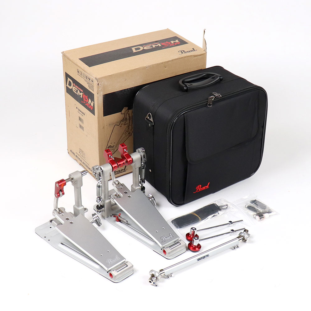 【中古】 Pearl パール P-3502D Demon Drive XR Machined Double Pedal ドラムペダル ツインペダル