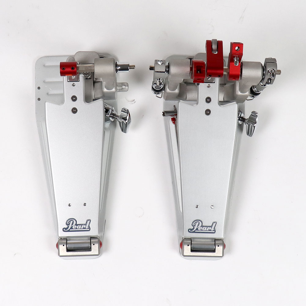 【中古】 Pearl パール P-3502D Demon Drive XR Machined Double Pedal ドラムペダル ツインペダル 正面