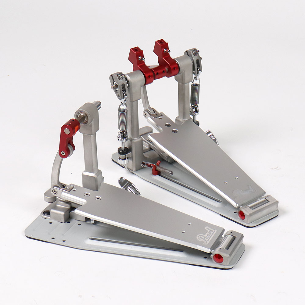 【中古】 Pearl パール P-3502D Demon Drive XR Machined Double Pedal ドラムペダル ツインペダル 全体