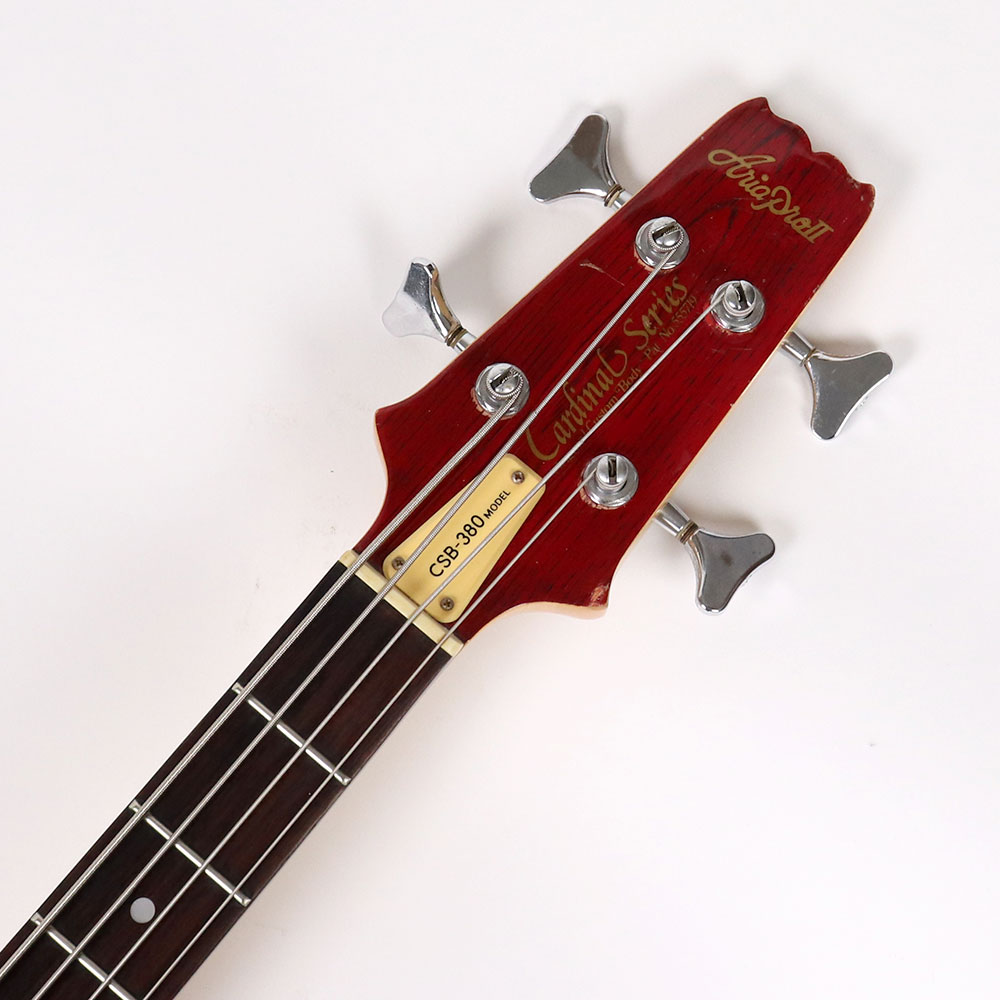 【中古】 AriaProII アリアプロ2 CSB-380 SR 1981年製 Cardinal Series ミディアムスケール エレキベース Made in Japan ヘッド