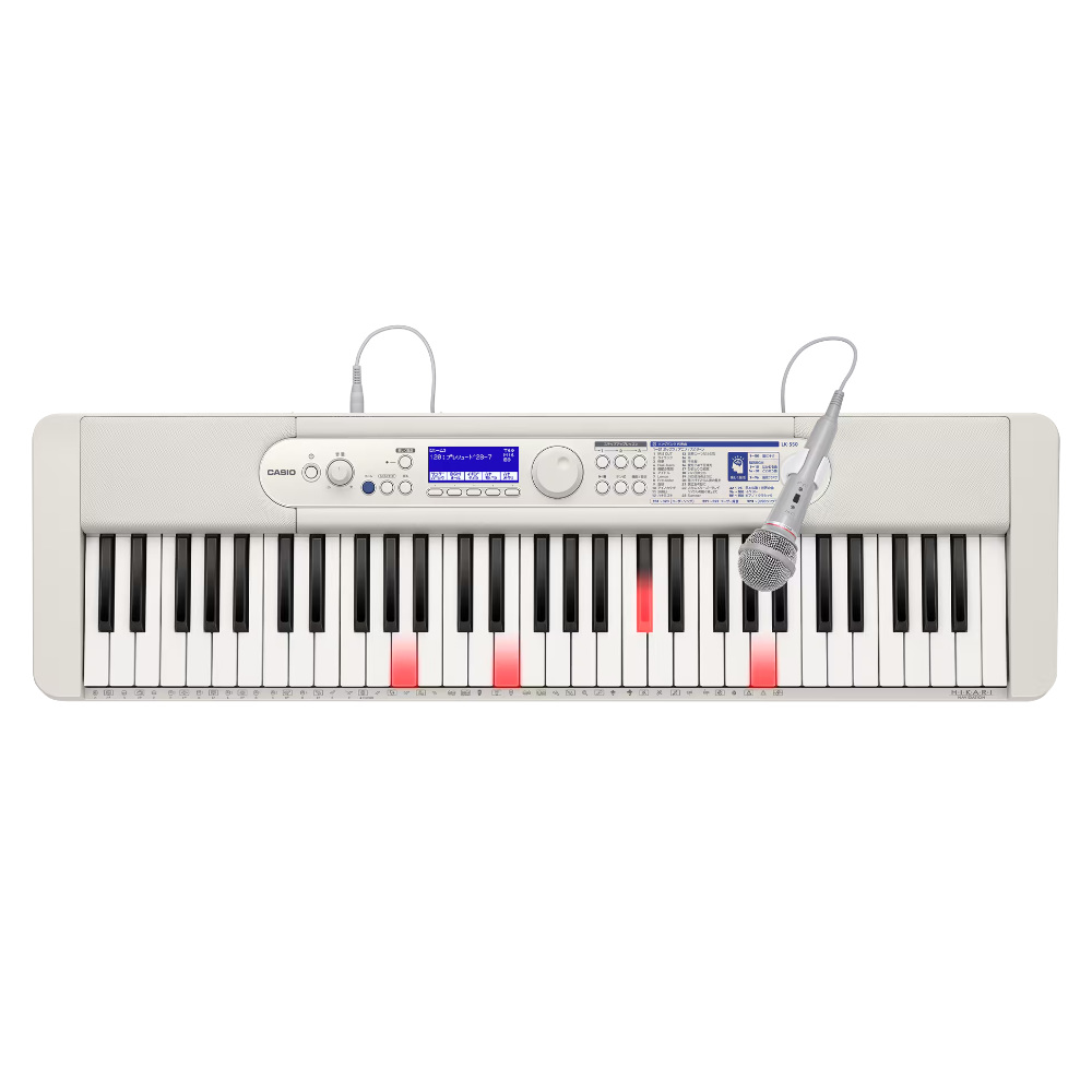 CASIO カシオ Casiotone LK-550WE 61鍵盤 光ナビゲーション カシオトーン キーボード 光る鍵盤