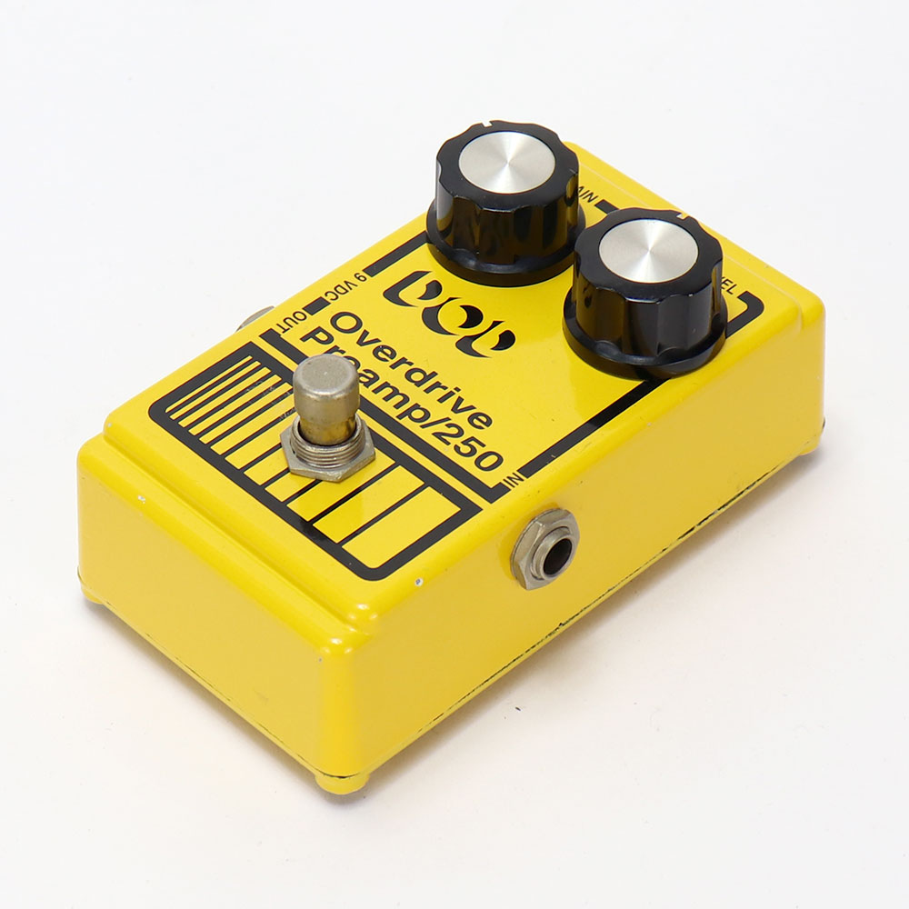 【中古】 DOD OVERDRIVE PREAMP 250 Reissue LEDなし 3.5mm DCジャック オーバードライブ ギターエフェクター 全体