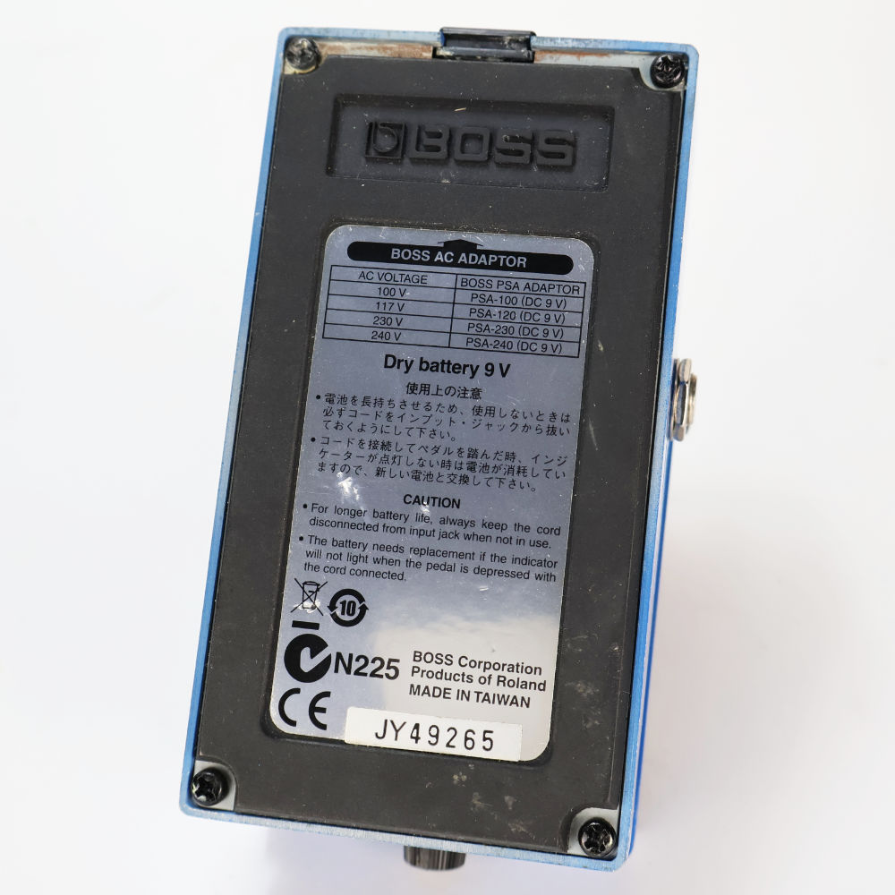 【中古】コンプレッサー エフェクター BOSS CS-3 Compression Sustainer ギターエフェクター 本体画像 裏