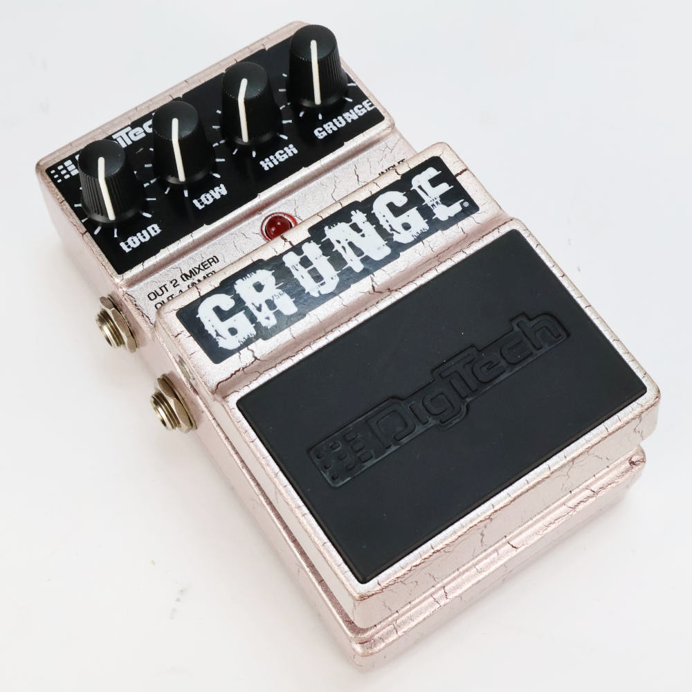 【中古】 DigiTech デジテック GRUNGE ディストーション ギターエフェクター 本体画像 斜め 2
