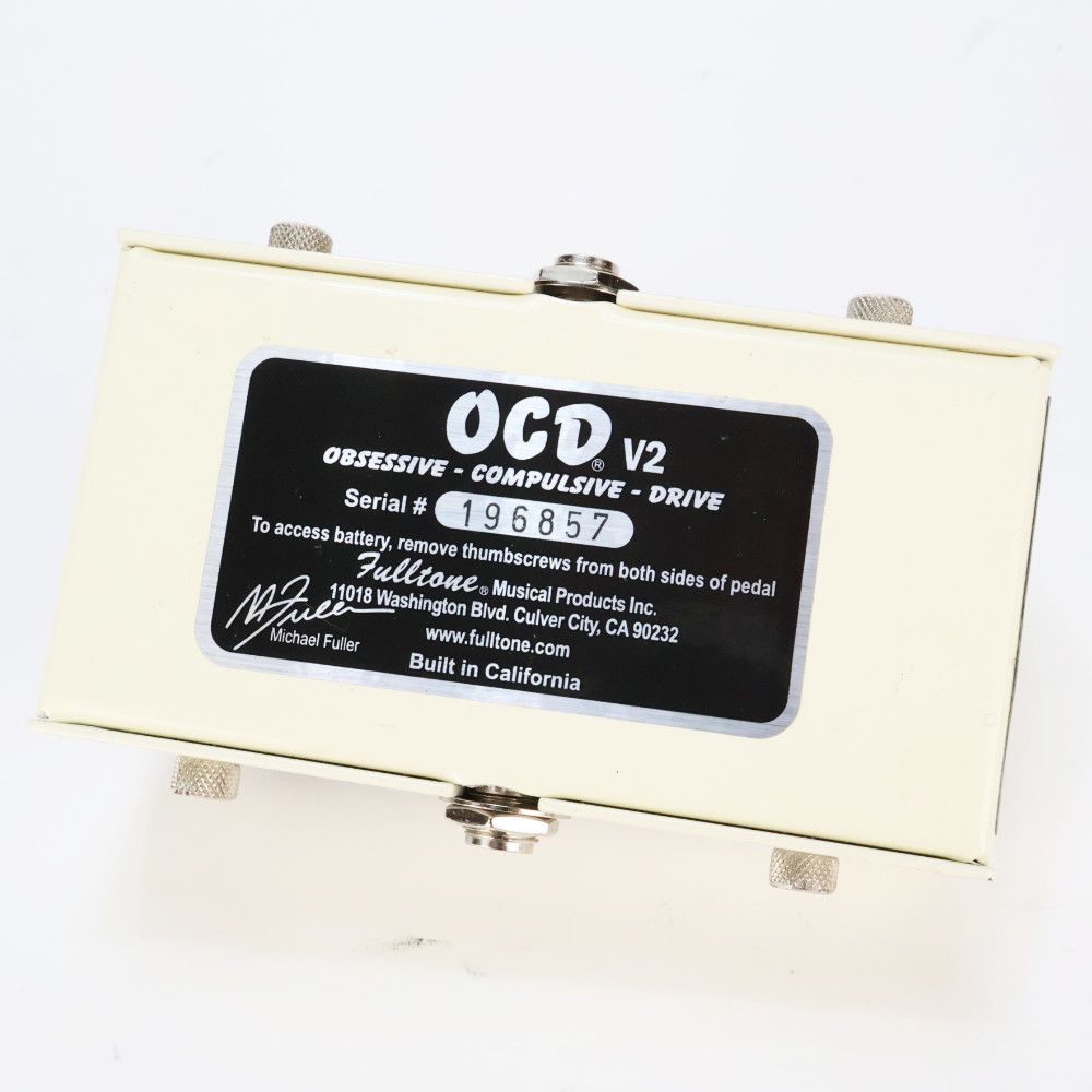 【中古】 Fulltone フルトーン OCD V2 オーバードライブ ギターエフェクター 本体画像 裏