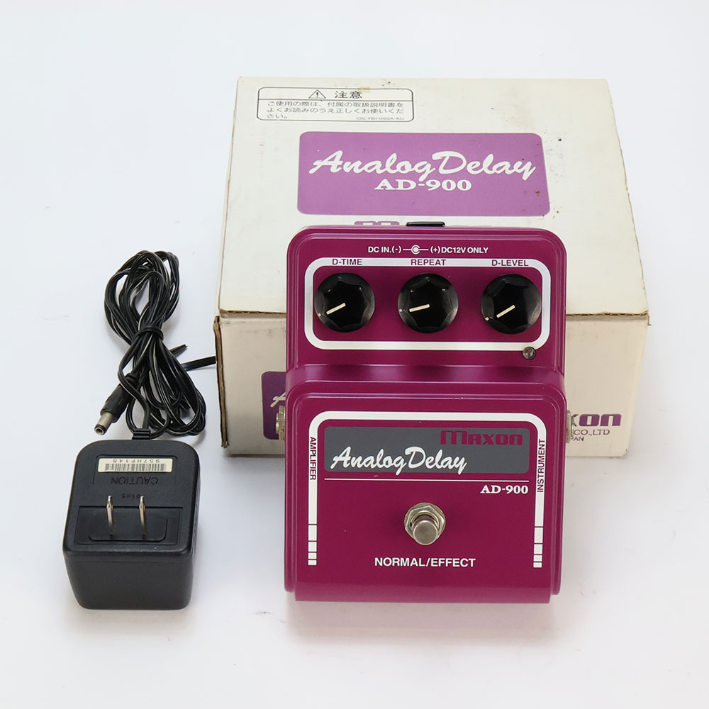 【中古】 アナログディレイ MAXON マクソン AD-900 Analog Delay 前期型 MN3005×2 ギターエフェクター