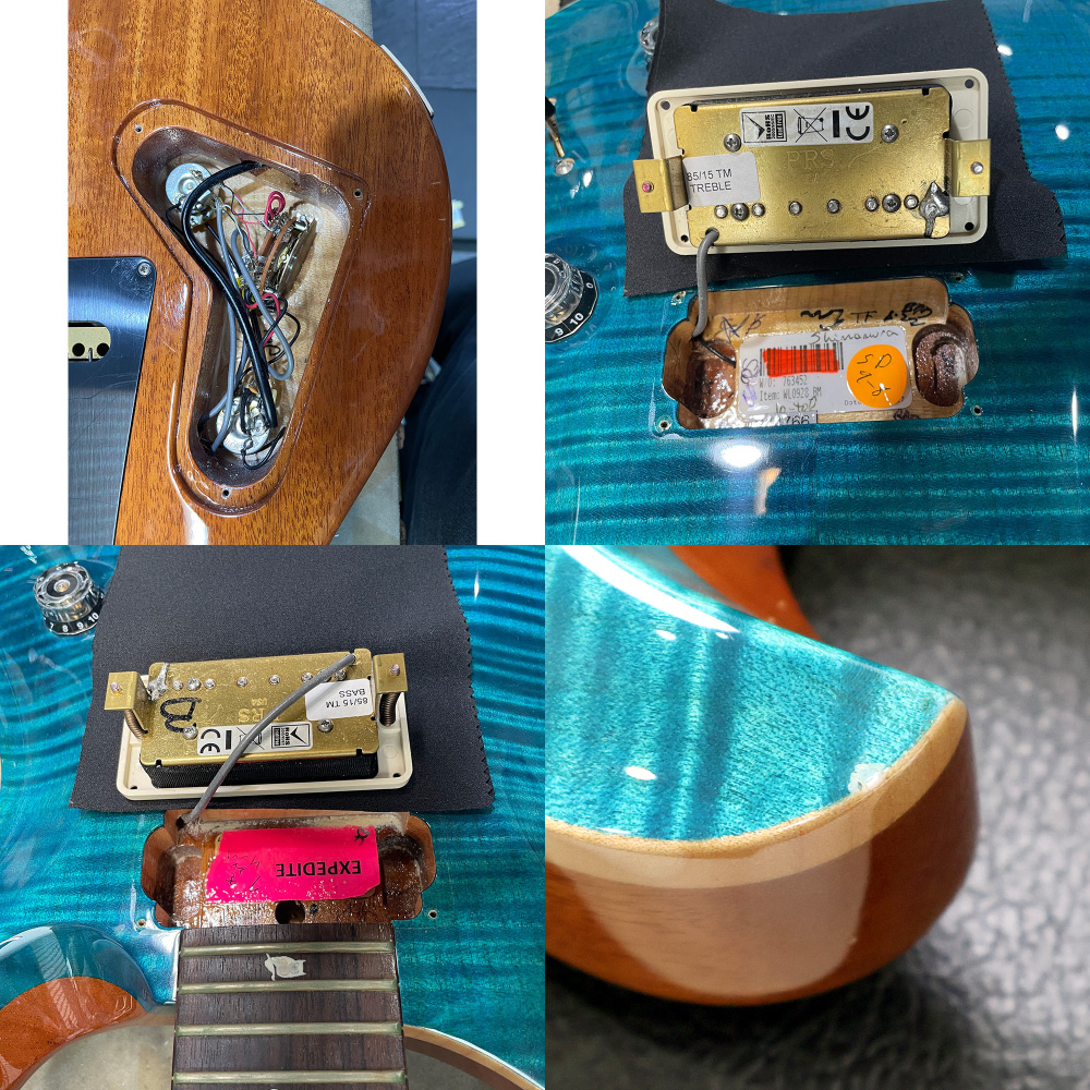 【中古】 エレキギター PRS WL Custom 24 10 Top Blue Matteo 2017年製 3.46kg Wood Library ウッドライブラリーの上質な木材からセレクトしたカスタム24 Paul Reed Smith ポールリードスミス ピックアップ