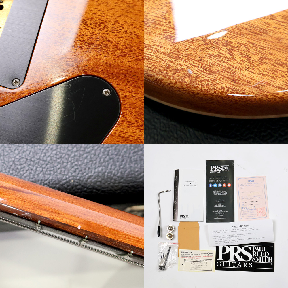 【中古】 エレキギター PRS WL Custom 24 10 Top Blue Matteo 2017年製 3.46kg Wood Library ウッドライブラリーの上質な木材からセレクトしたカスタム24 Paul Reed Smith ポールリードスミス 傷、付属品