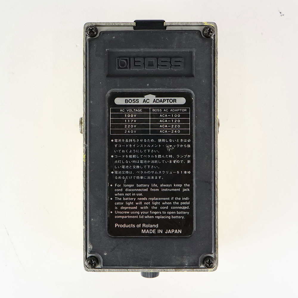 【中古】 スーパーオーバードライブ エフェクター BOSS SD-1 Super Over Drive Made in Japan ギターエフェクター 裏面