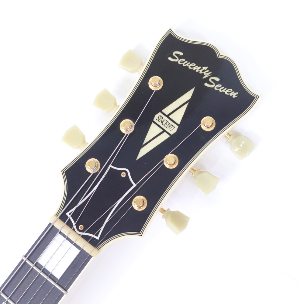 【中古】 エレキギター Seventy Seven Guitars dy Deviser ALBATROSS-CUSTOM-H WHITE セミアコースティックギター 詳細画像