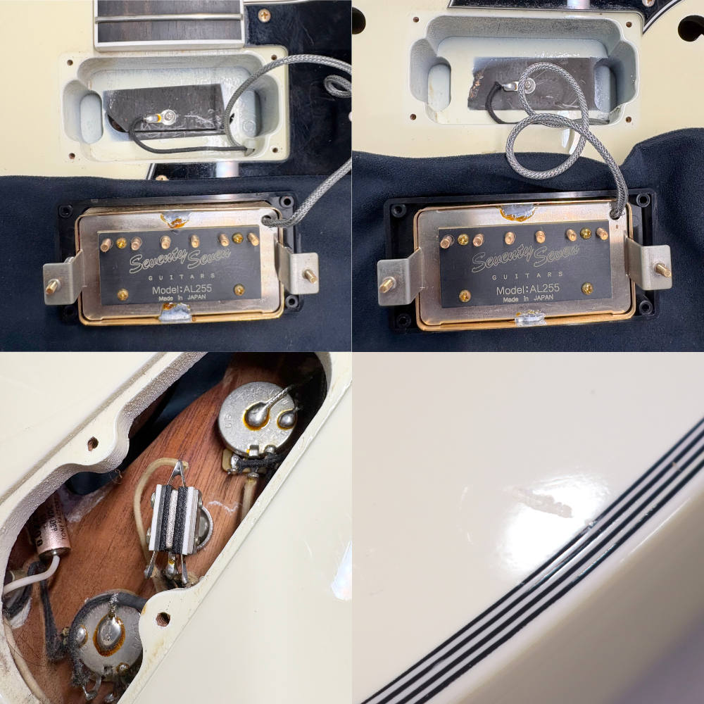 【中古】 エレキギター Seventy Seven Guitars dy Deviser ALBATROSS-CUSTOM-H WHITE セミアコースティックギター 詳細画像