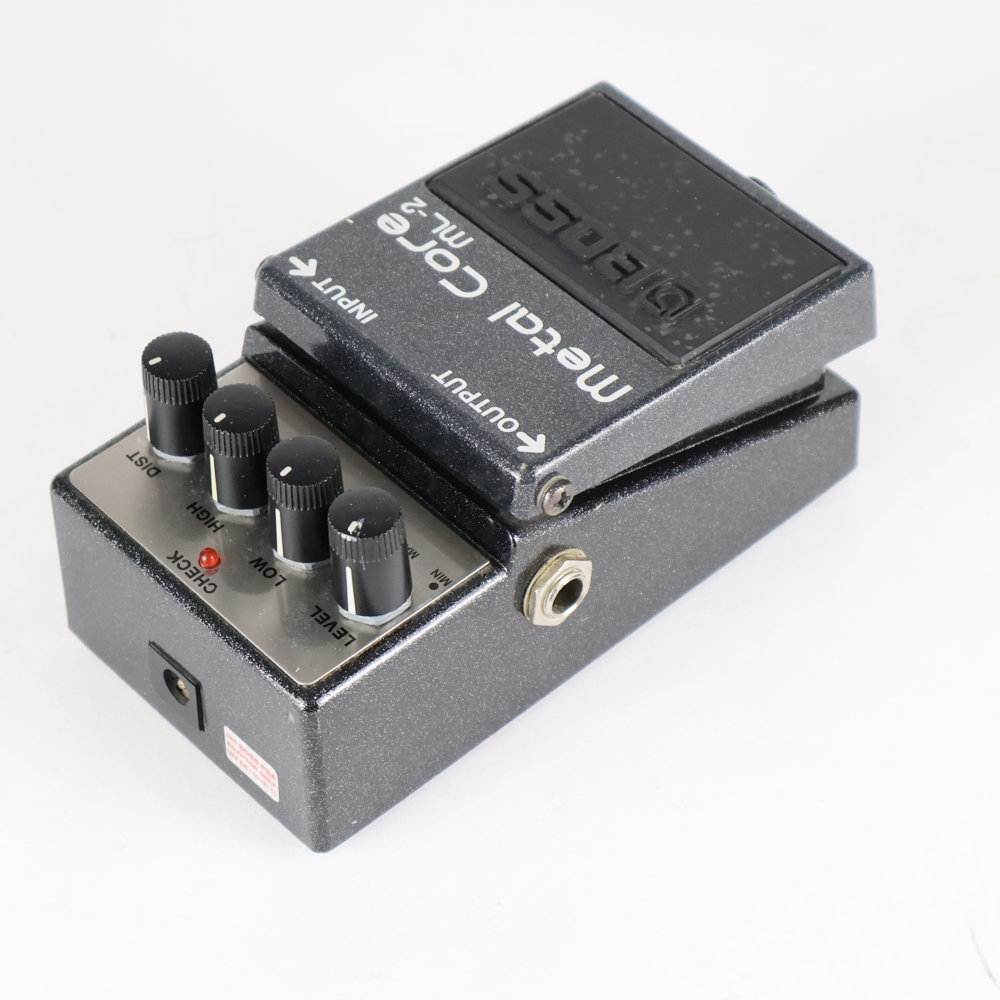 【中古】メタルコア エフェクター BOSS ML-2 Metal Core ハイゲイン ディストーション エフェクター 側面