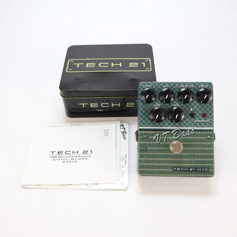 【中古】 ベースプリアンプ エフェクター TECH21 SansAmp VT Bass ベース用アンプシミュレーター ベースエフェクター