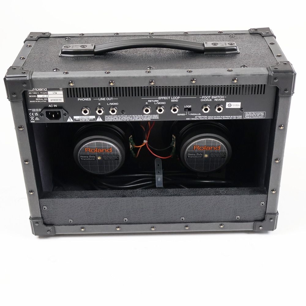 【中古】 ROLAND JC-22 Jazz Chorus Guitar Amplifier ジャズコーラス ギターアンプ 背面