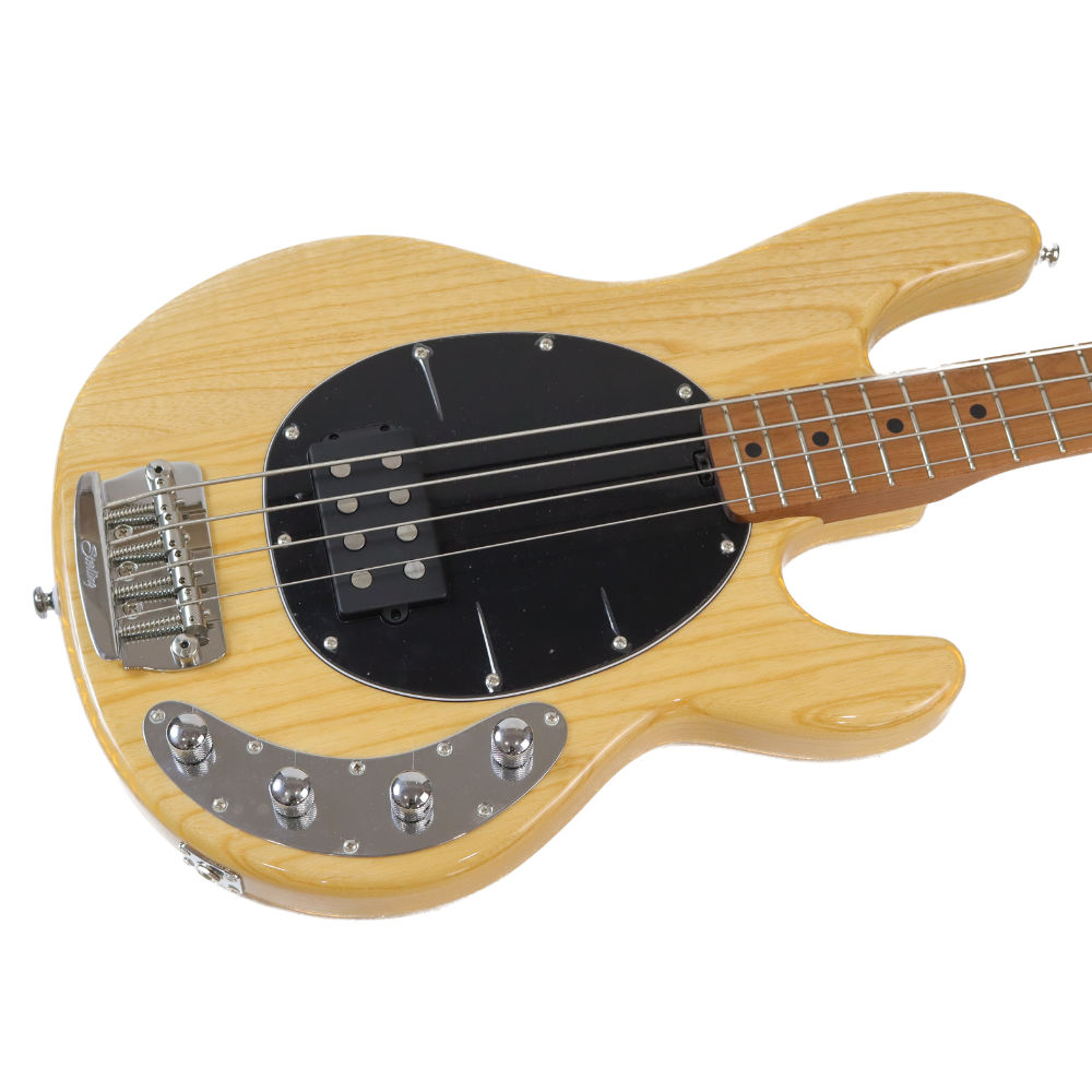 【訳あり】Sterling by MUSICMAN StingRay RAY34-ASH-M2 LTD アッシュ材ボディー ナチュラルカラー メイプル指板 日本限定モデル アウトレット ボディトップ