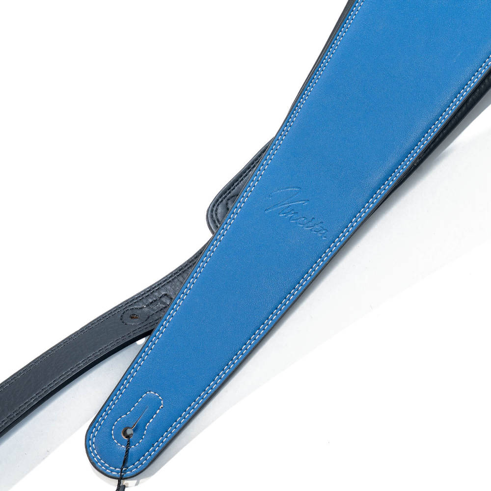 Vincita ヴィンシタ PELLE STRAP Blue ギターストラップ ベースストラップ アップ画像