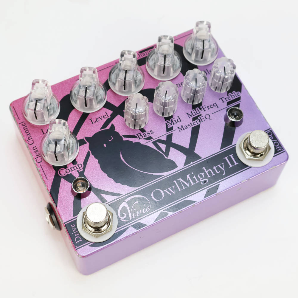 【中古】ベースプリアンプ エフェクター Vivie OwlMighty II オウルマイティー2 ヴィヴィー 本体画像 斜め 2
