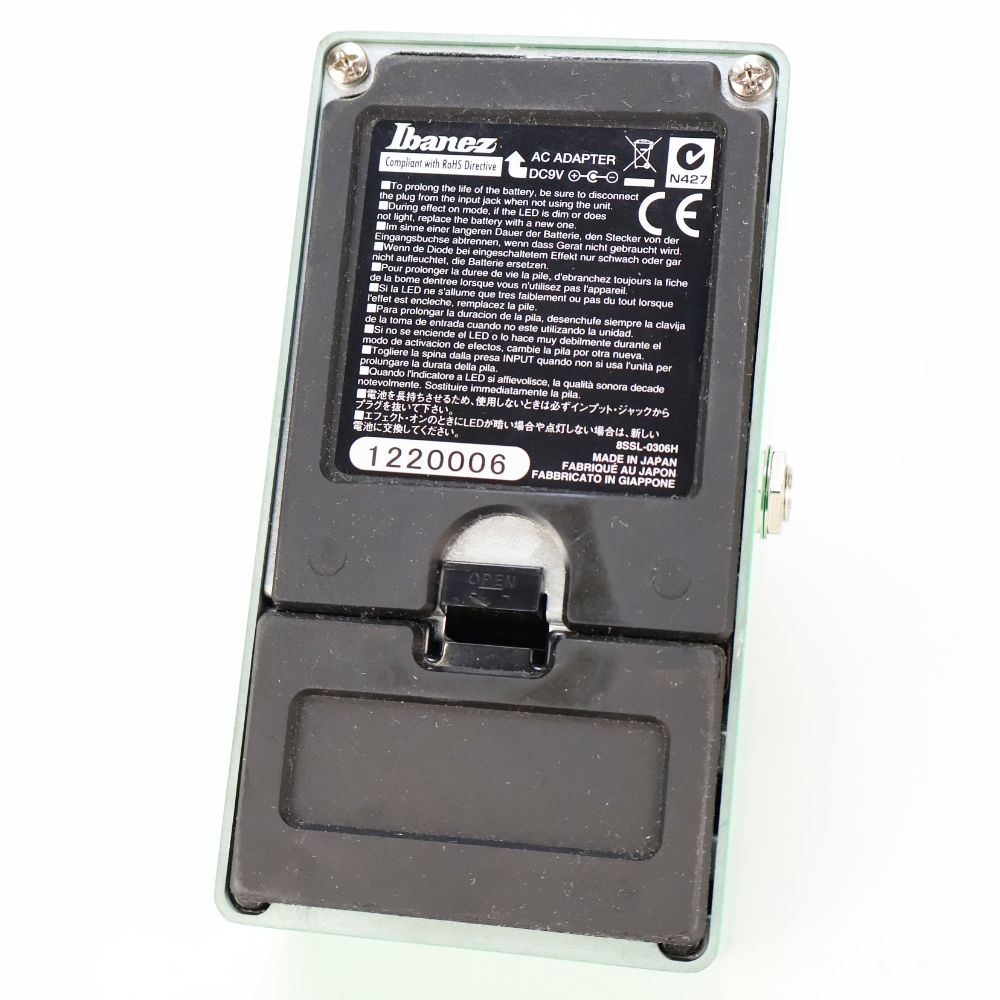【中古】 エフェクター Ibanez TS-808 OverDrive Pro Tube Screamer チューブスクリーマー TS808 本体画像 裏