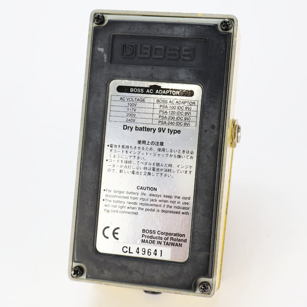 【中古】 オーバードライブ エフェクター BOSS OD-2R TURBO Over Drive ギターエフェクター ターボ オーバードライブ 本体画像 裏