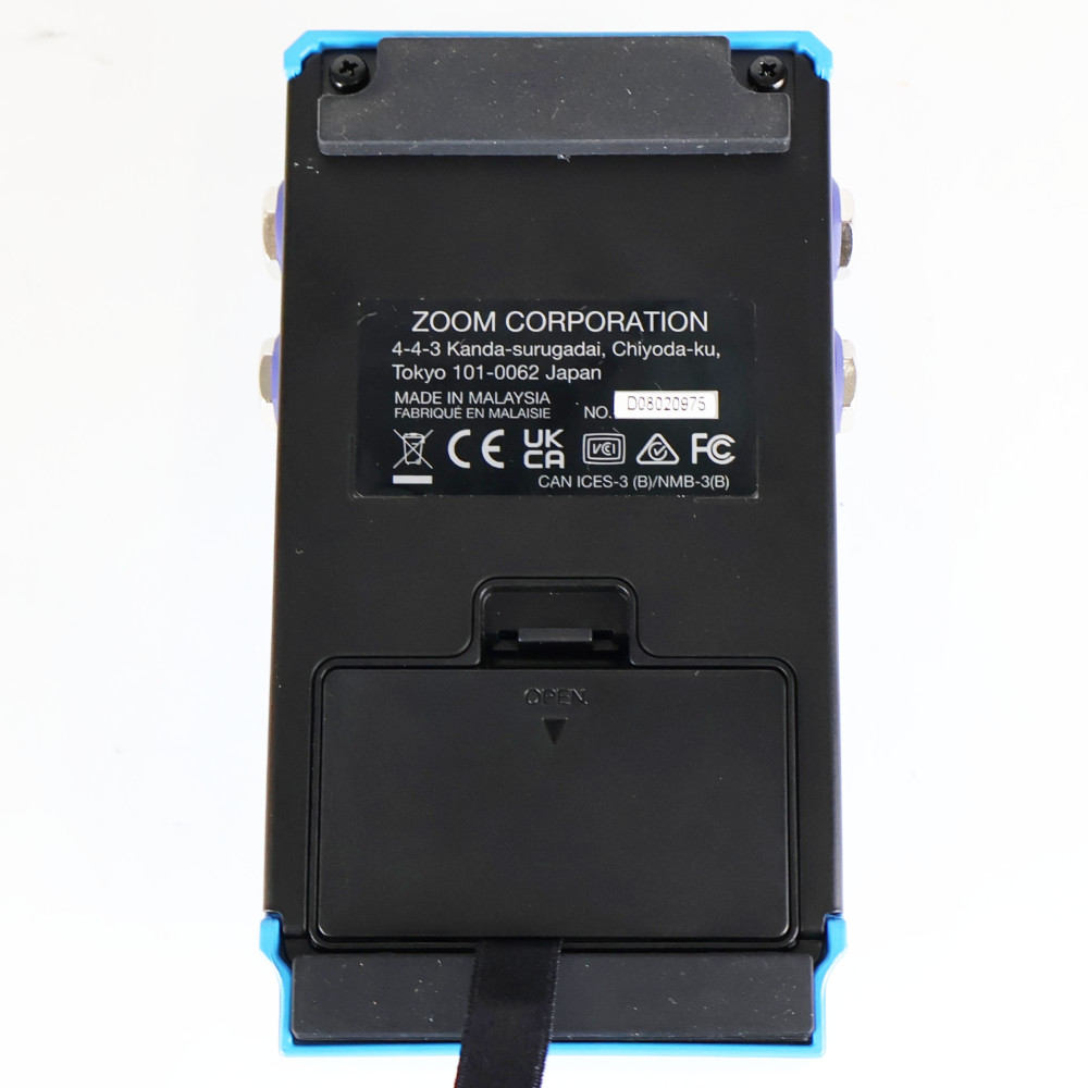 【中古】 ZOOM MS-70CDR+ MultiStomp ギター マルチエフェクター 空間系エフェクトを中心とした149種類を搭載 本体画像 裏