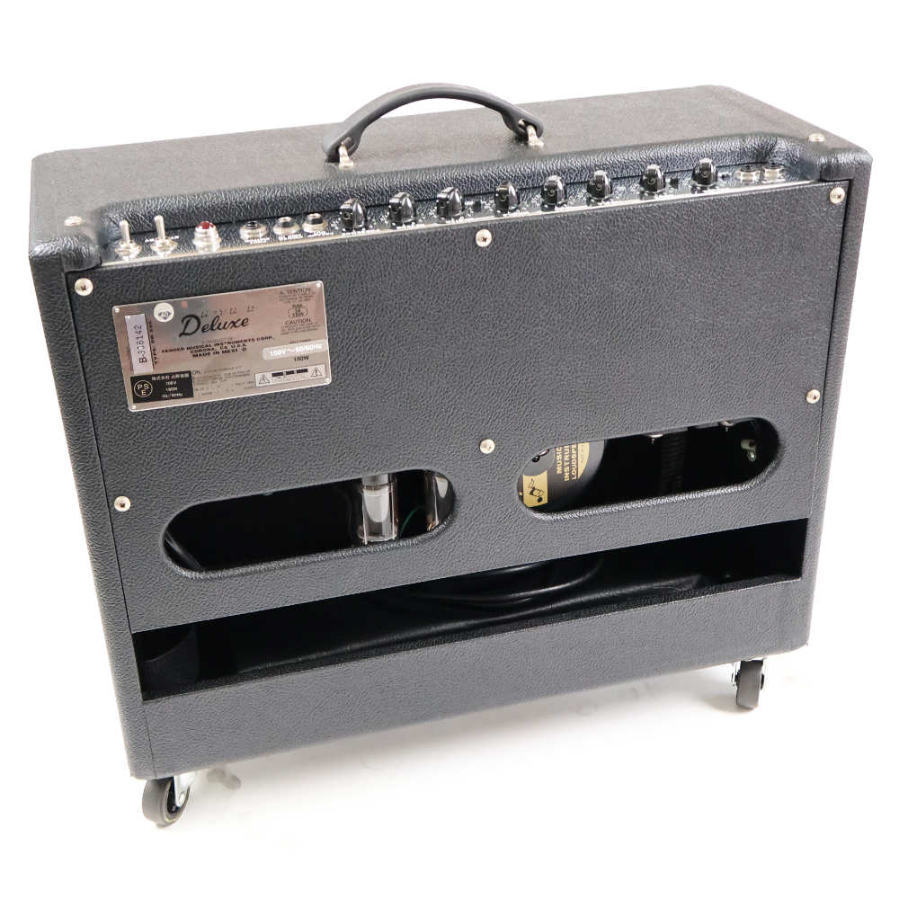 【中古】 ギターアンプ Fender Hot Rod Deluxe BK 100V仕様 フェンダー ホットロッドデラックス 真空管アンプ キャスター装着改造あり 本体画像 裏
