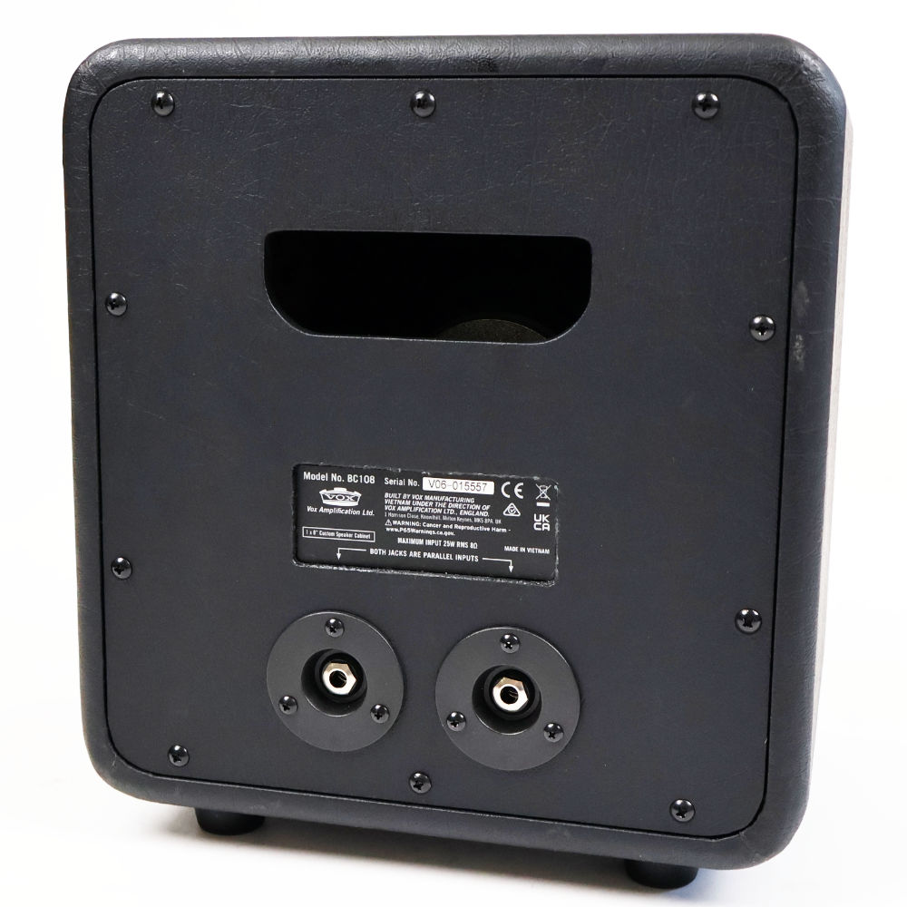 【中古】 VOX ボックス ヴォックス BC108 Black Cab スピーカーキャビネット 8Ω 本体画像 裏