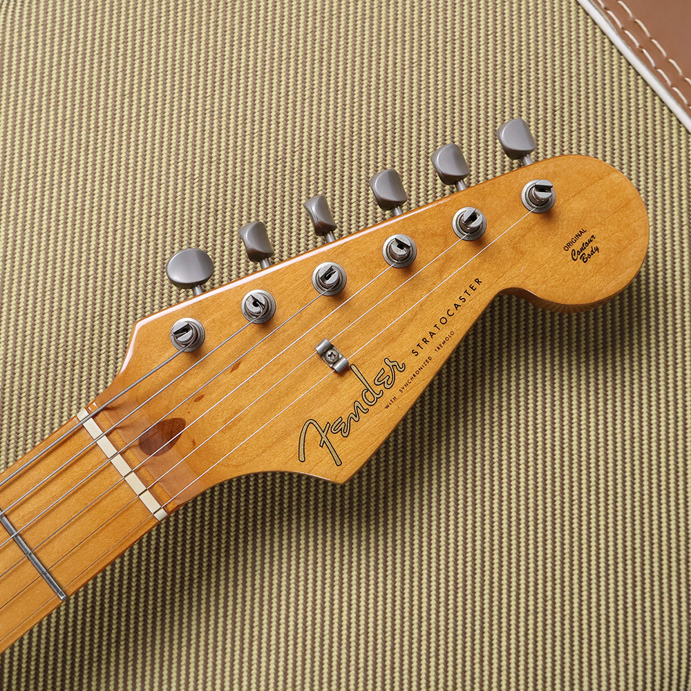 【中古】 エレキギター Fender American Vintage ’57 Stratocaster Black 3.42kg リアピックアップ交換あり フェンダー ストラト ブラッキー アメリカンビンテージ アメビン 1957 ヘッド