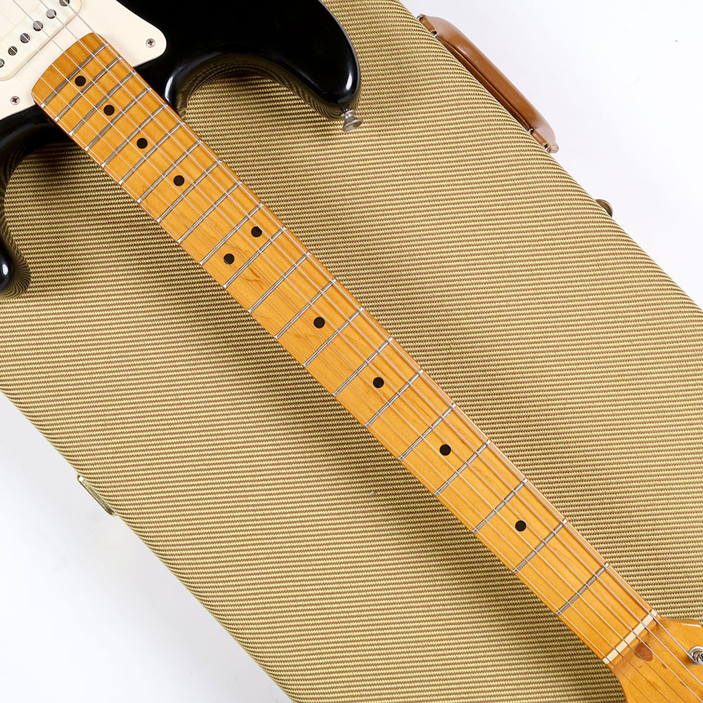 【中古】 エレキギター Fender American Vintage ’57 Stratocaster Black 3.42kg リアピックアップ交換あり フェンダー ストラト ブラッキー アメリカンビンテージ アメビン 1957 指板