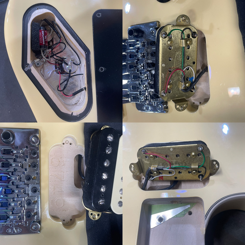 【中古】 エレキギター EVH Wolfgang USA Left-Hand Birdseye Maple Fingerboard Vintage White 2024年製 Eddie Van Halen Signature Model 左利き用 レフティー エディ・ヴァン・ヘイレン ピックアップ