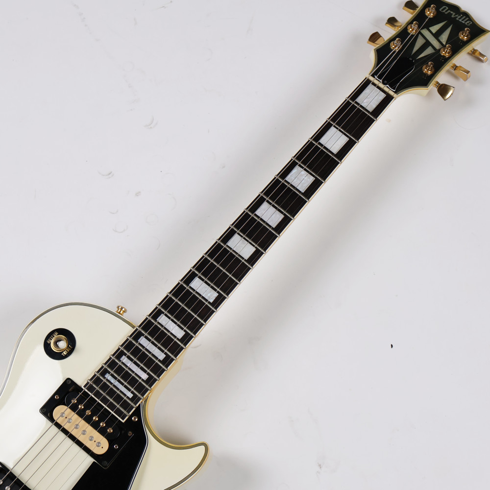 【中古】 エレキギター Orville LPC-75 AW オービル レスポールカスタム 寺田楽器製 Kシリアル 1991年製 指板