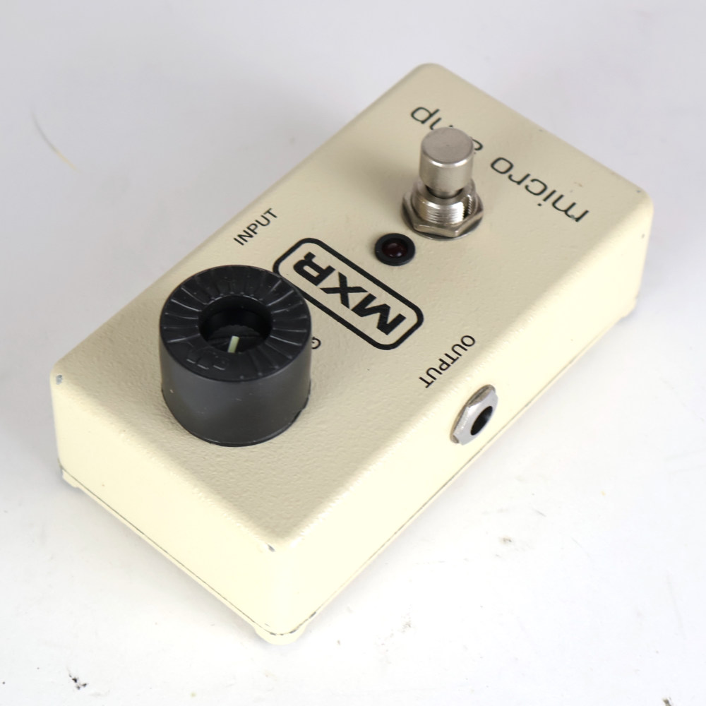 【中古】 ブースター エフェクター MXR M-133 MICRO AMP マイクロアンプ ギターエフェクター リア斜めアングル画像