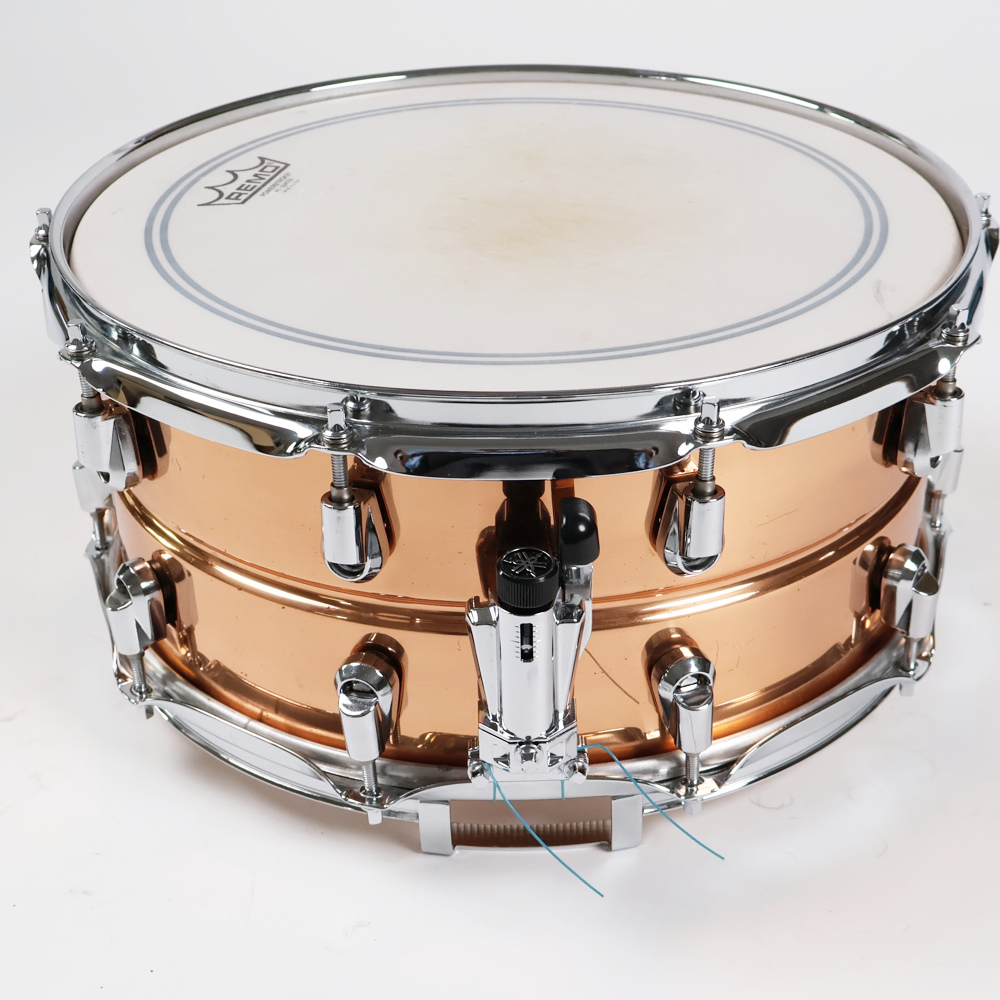 【中古】 スネアドラム ヤマハ YAMAHA SD6465 COPPER 14x6.5 日本製 Made in Japan 側面