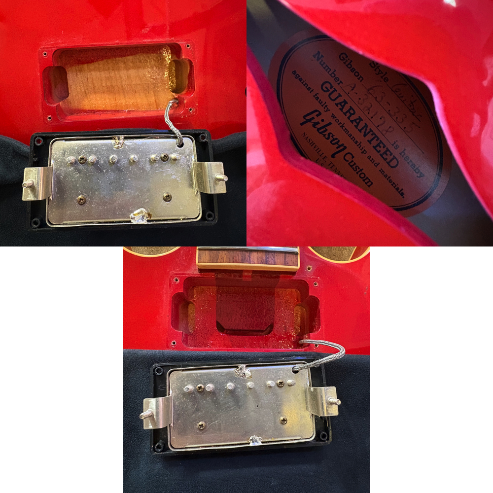 【中古】 エレキギター Gibson Custom Shop 1963 ES-335 VOS Cherry Block Inlay 2012年製 ギブソン 335 セミアコースティックギター ピックアップ