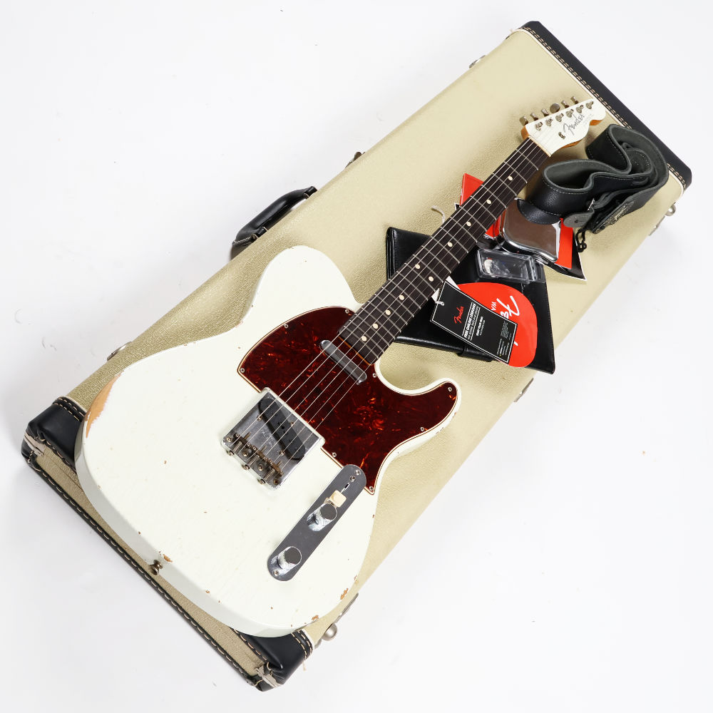【中古】 エレキギター Fender Custom Shop 2017 Limited NAMM 63 Telecaster Relic Olympic White Matching Head 2019年製