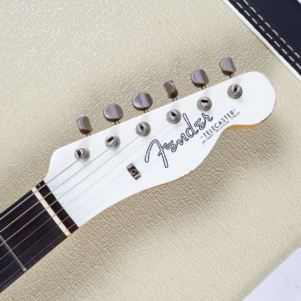 【中古】 エレキギター Fender Custom Shop 2017 Limited NAMM 63 Telecaster Relic Olympic White Matching Head 2019年製 ヘッド画像