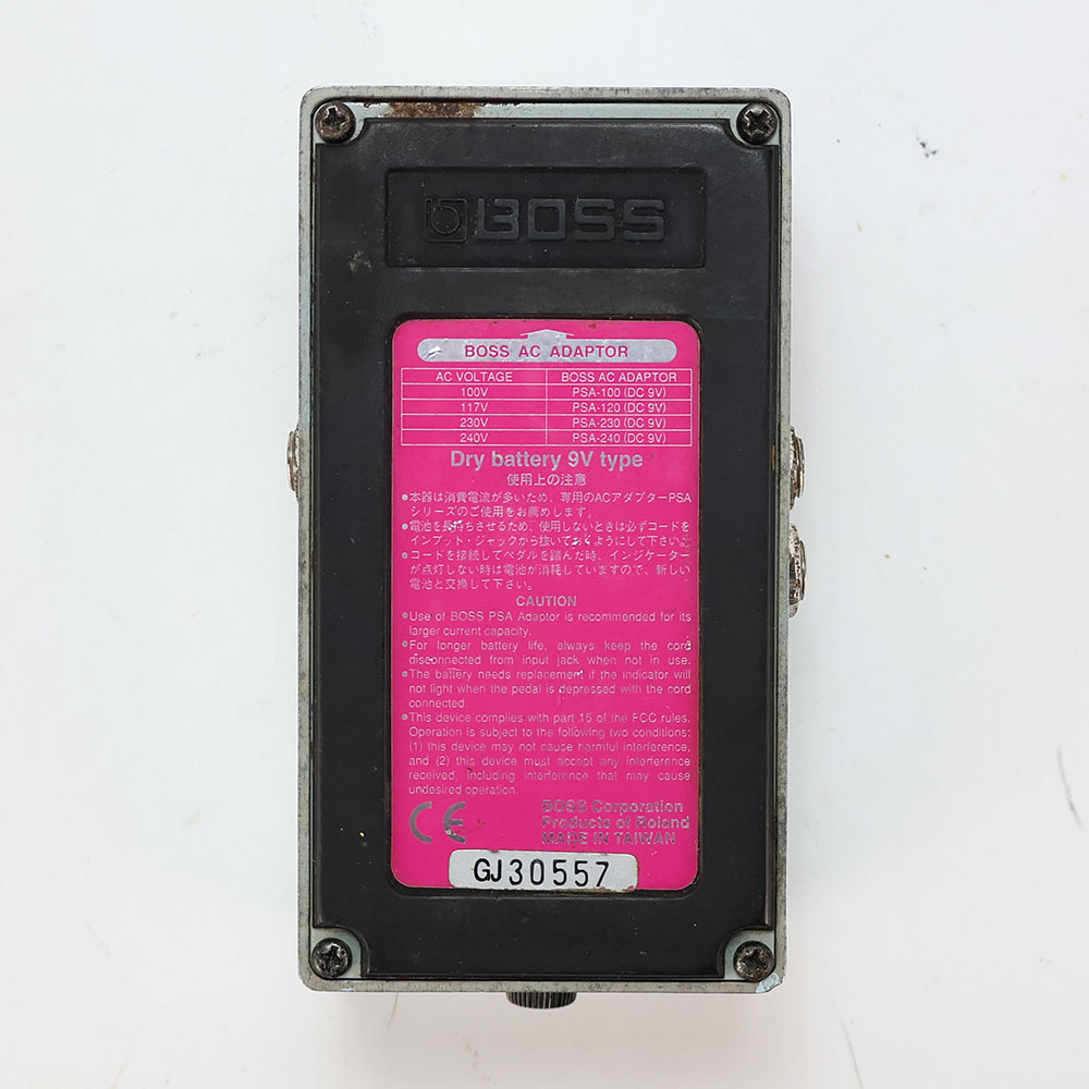 【中古】コーラスアンサンブル エフェクター BOSS CE-5 Chorus Ensemble ギターエフェクター 裏面