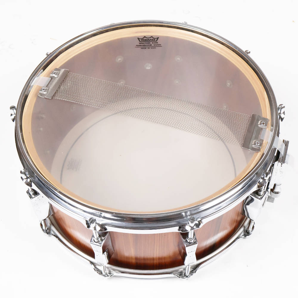 【中古】 スネアドラム ソナー SONOR D-516PA Phonic Series 14×6.5 1987年製 Genuine ROSEWOOD Veneer 本体画像 裏