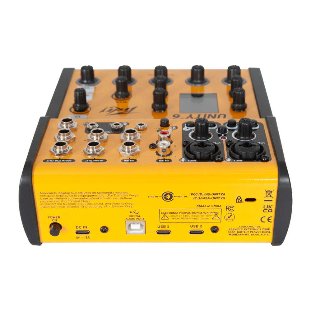 PEAVEY ピーヴィー Unity 6 Digital Mixer デジタルミキサー リア画像