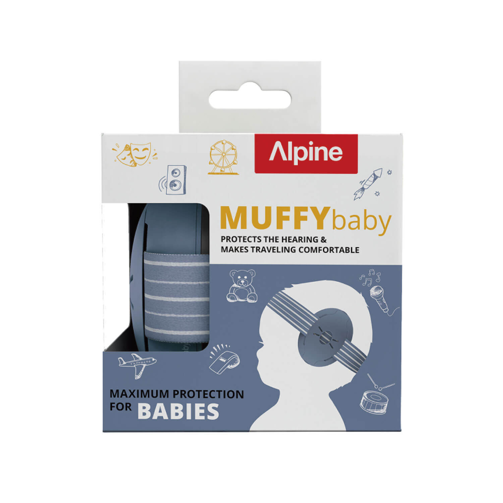 ALPINE HEARING PROTECTION MUFFY BABY CLASSIC DENIM ソフトイヤーマフ イメージ